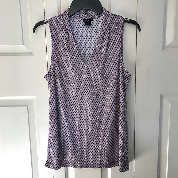 Ann Taylor Tops - Ann Taylor Purple Sleeveless Top